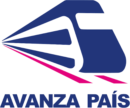 Símbolo de Avanza País: el tren